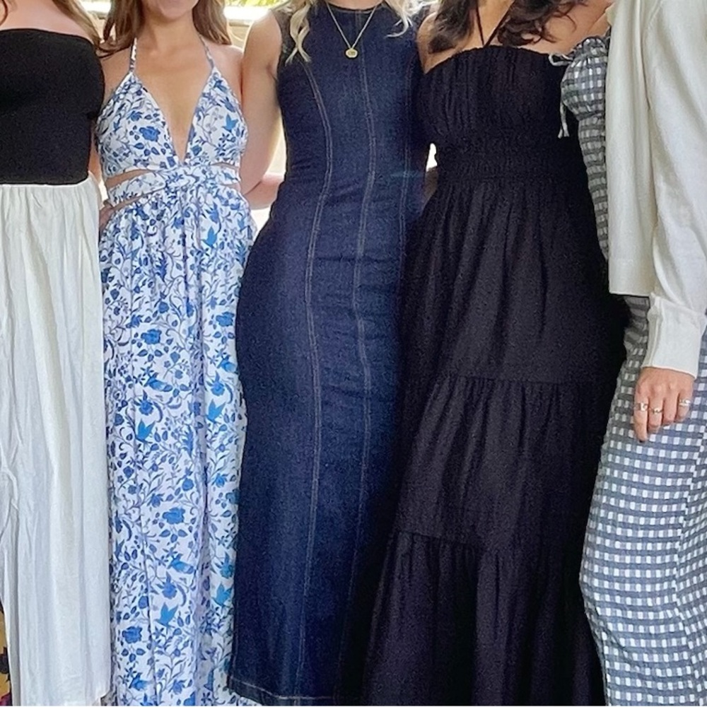 Zara Denim Maxi Dress